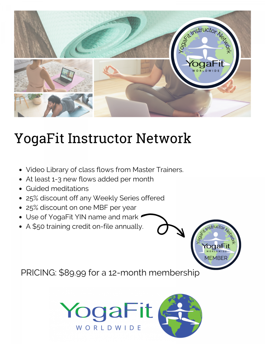 Become a YIN Member  YogaFit Yoga Teacher Training